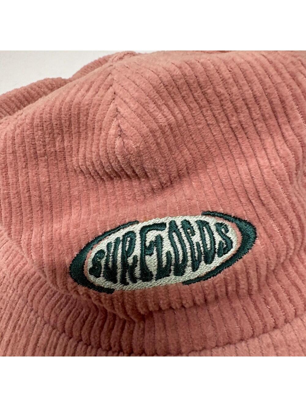 Surf Cords Pink Corduroy Strapback Hat Surf Skate Streetwear Dad Cap Logo - Picture 6 of 6